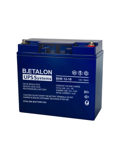 B.ETALON BHR 12-18. Аккумулятор герметичный свинцово-кислотный. ETALON в Камышине