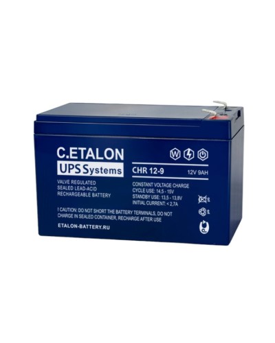 C.ETALON CHR 12-9. Аккумулятор герметичный свинцово-кислотный. ETALON в Камышине