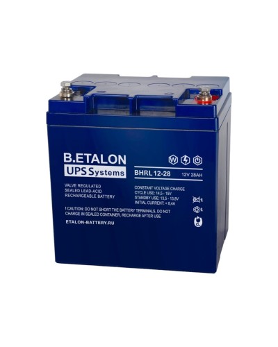 B.ETALON BHRL 12-28. Аккумулятор герметичный свинцово-кислотный. ETALON в Камышине