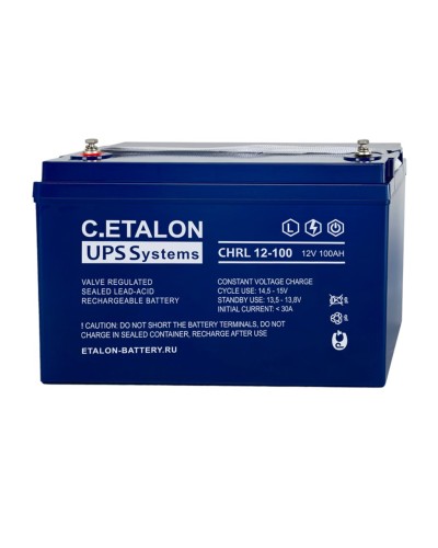 C.ETALON CHRL 12-100. Аккумулятор герметичный свинцово-кислотный. ETALON в Камышине