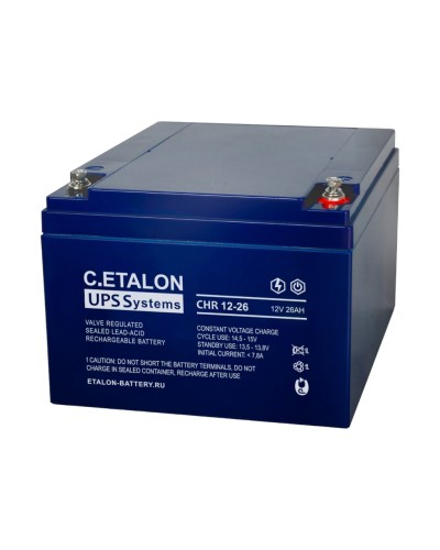 C.ETALON CHR 12-26. Аккумулятор герметичный свинцово-кислотный. ETALON в Камышине