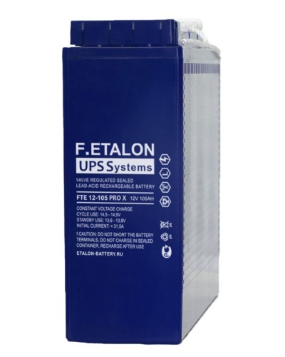 F.ETALON FTE 12-105 PRO X. Аккумулятор герметичный свинцово-кислотный. ETALON в Камышине