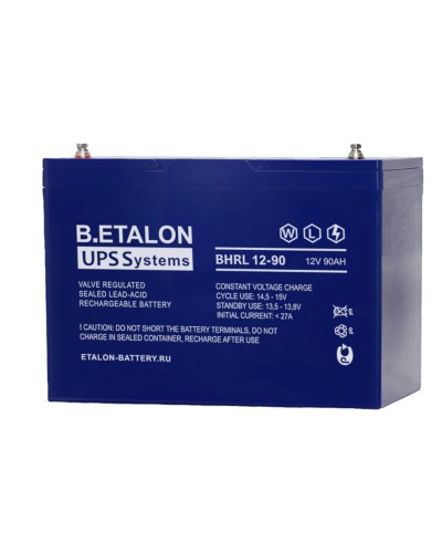 B.ETALON BHRL 12-90. Аккумулятор герметичный свинцово-кислотный. ETALON в Камышине