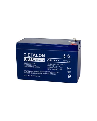 C.ETALON CHR 12-7,2. Аккумулятор герметичный свинцово-кислотный. ETALON в Камышине