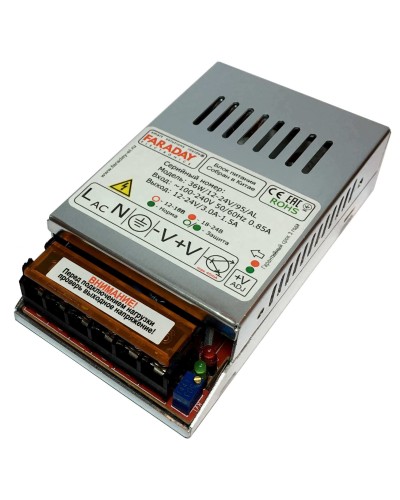 36W/12-24V/95AL. Импульсный блок питания. FARADAY в Камышине