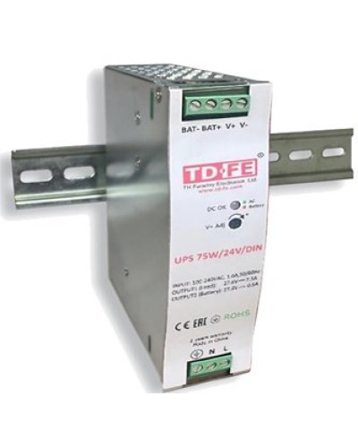 UPS 75W/24V/DIN. Блок бесперебойного питания. FARADAY в Камышине