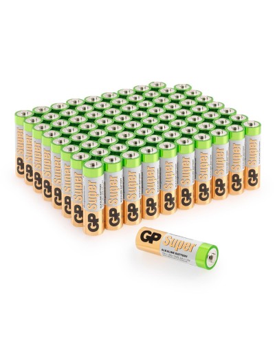 GP Super Alkaline 15A AA (GP 15A-2CRVS80), упак. 80 шт.. Алкалиновые батарейки. GP Batteries в Камышине