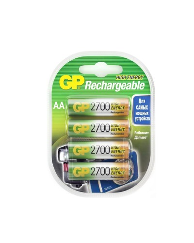 GP 270AAHC AA (GP 270AAHC-2DECRC4), упак. 4 шт.. Перезаряжаемые аккумуляторы. GP Batteries в Камышине