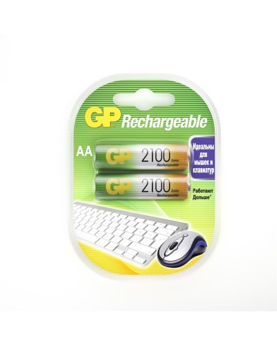 GP 210AAHC AA (GP 210AAHC-2DECRC2), упак. 2 шт.. Перезаряжаемые аккумуляторы. GP Batteries в Камышине
