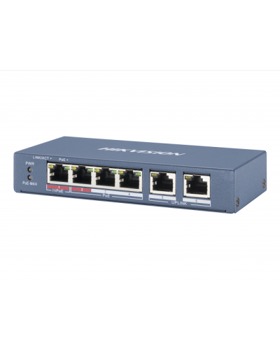 DS-3E0106HP-E. Коммутатор с питанием POE. Hikvision в Камышине