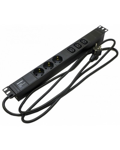 SHE19-3SH-3IEC-2.5EU. Блок розеток 19. Hyperline в Камышине