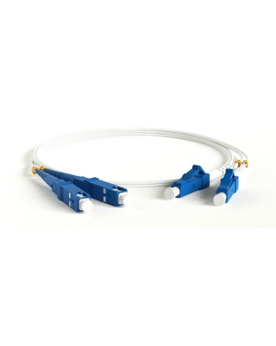 FC-D2-9A1-LC/UR-SC/UR-H-3M-LSZH-WH. Патч-корд волоконно-оптический LC-SC. Hyperline в Камышине