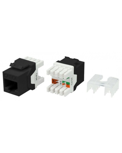 KJ8-8P8C-C6A-180-BK. Вставка Keystone Jack RJ-45. Hyperline в Камышине