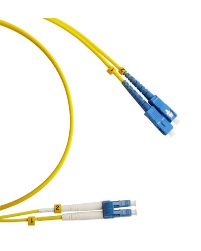 FC-D2-9-LC/UR-SC/UR-H-2M-LSZH-YL. Патч-корд волоконно-оптический LC/UPC-SC/UPC. Hyperline в Камышине