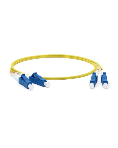 FC-D2-9-LC/UR-LC/UR-H-15M-LSZH-YL. Патч-корд волоконно-оптический одномодовый. Hyperline в Камышине