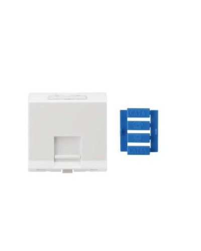 SIP3A-1K-M45-45. Вставка угловая 45x45 для 1 модуля Кeystone Jack, со шторками. Hyperline в Камышине