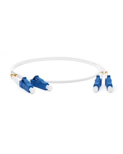 FC-D2-9A1-LC/UR-LC/UR-H-2M-LSZH-WH. Патч-корд волоконно-оптический одномодовый. Hyperline в Камышине