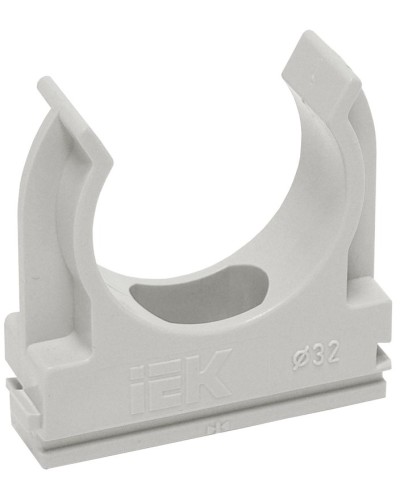 Держатель с защёлкой D20 серый ELASTA (100 шт) (CTA10D-CF20-K41-100). Держатель с защёлкой. IEK в Камышине