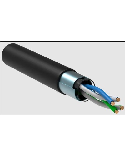 GENERICA F/UTP 5E 24AWG 2PR LDPE 1м черный 305м (BC3-C5E02-339-305-R-G). Кабель «витая пара» (LAN) для структурированных систем связи. IEK в Камышине