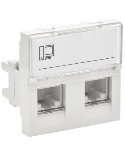 Розетка RJ45 кат.5E PRIMER РКИ-22-00-П-5 белый IEK (PR-KK40D-RI-0-2-2C5EU-K01). Розетка RJ-45. IEK в Камышине