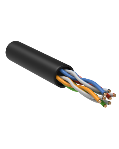 GENERICA U/UTP кат.5E 24AWG 4 пары LDPE черный (BC3-C5E04-139-305-R-G). Кабель «витая пара» (LAN) для структурированных систем связи. IEK в Камышине