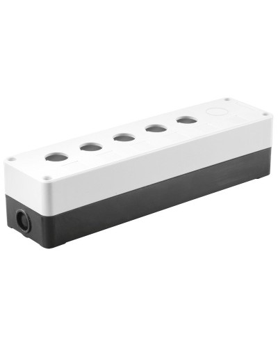 Корпус КП105(6) для кнопок 5(6) мест белый (BKP10-6-K01). Корпус для кнопочных постов. IEK в Камышине