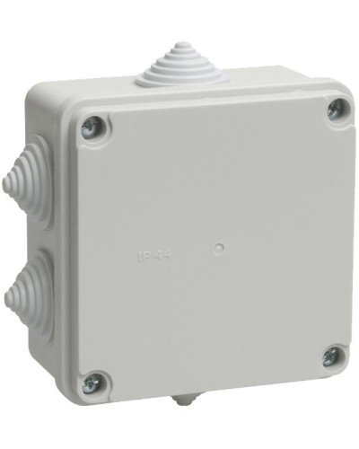 Коробка распаячная КМ41233 100х100х50 открытой проводки IP44 6 гермовводов серая (UKO11-100-100-050-K41-44). Коробка распаячная безгалогенная (HF). IEK в Камышине