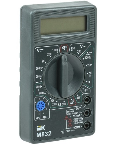 Мультиметр цифровой Universal M832 (TMD-2S-832). Мультиметр цифровой. IEK в Камышине