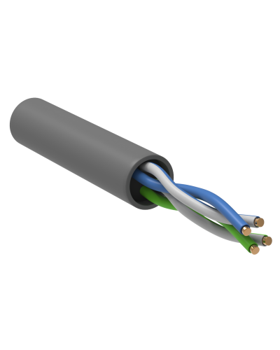 GENERICA U/UTP 5E 24AWG 2PR PVC серый (BC1-C5E02-111-100-R-G). Кабель «витая пара» (LAN) для структурированных систем связи. IEK в Камышине
