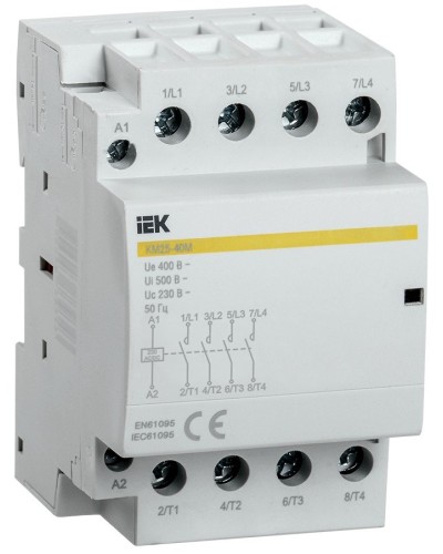 Контактор модульный КМ25-40М AC/DC (MKK21-25-40). Контактор модульный. IEK в Камышине