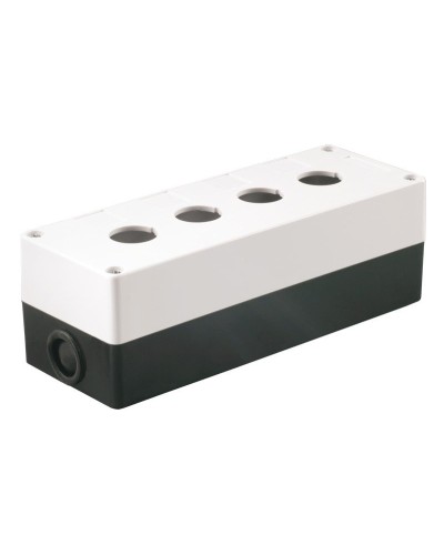 Корпус КП104 для кнопок 4 места белый (BKP10-4-K01). Корпус для кнопочных постов. IEK в Камышине