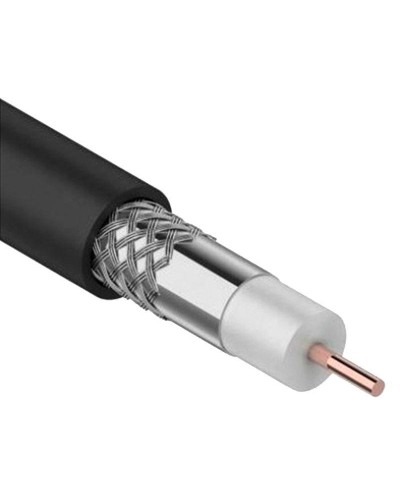 GENERICA RG11 CCS 75Ом FPE PVC черный (CC1-R1F1-119-300-G). Кабель коаксиальный омедненный. IEK в Камышине