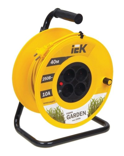 УК40 4 места, 40м (WKP23-10-04-40). Удлинитель на катушке Garden. IEK в Камышине