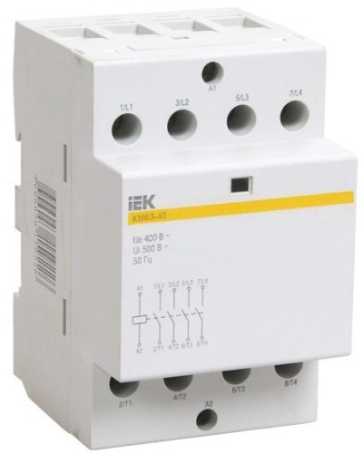 Контактор модульный КМ63-40 AC/DC (MKK21-63-40). Контактор модульный. IEK в Камышине