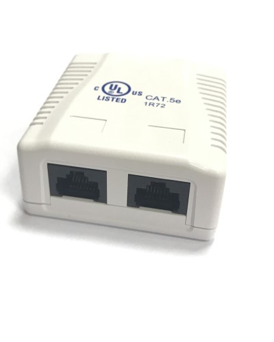 RJ-45-2 (8P8C) CAT5e, 2 выхода (LISTED) компьютерная розетка: Розетка компьютерная 2 выхода в Камышине