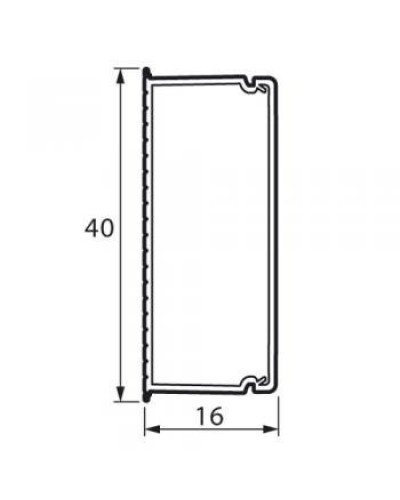 Мини-канал 40x16 мм METRA (638194): Короб в Камышине