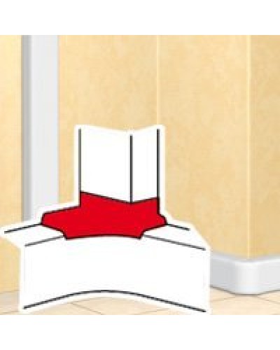 Отвод угловой для короба DLP 35х80/105, 50х80/150 (010763): Отвод угловой в Камышине