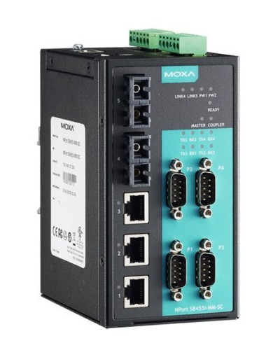 NPort S8455I-SS-SC. 4-портовый преобразователь. MOXA в Камышине