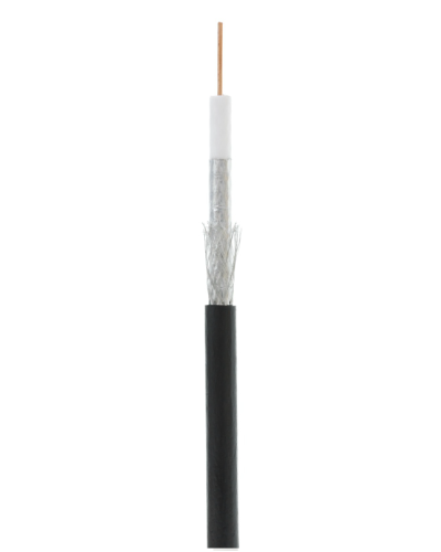 RG-6 CCS, Out, PE (UEC-C2-32123B-BK-3). Кабель коаксиальный омедненный. NETLAN в Камышине