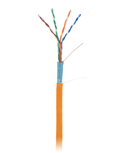 F/UTP 4pair, Cat5e, In, LSZH (EC-UF004-5E-LSZH-OR). Кабель «витая пара» (LAN) для структурированных систем связи. NETLAN в Камышине