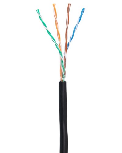 U/UTP 4pair, Cat5e, Out, PE (EC-UU004-5E-PE-BK-1). Кабель «витая пара» (LAN) для структурированных систем связи. NETLAN в Камышине