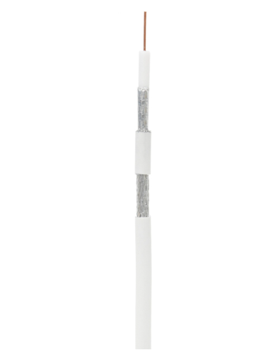 RG-6 CCS, In, PVC (UEC-C2-32123A-WT-1). Кабель коаксиальный омедненный. NETLAN в Камышине
