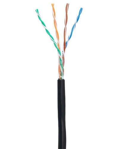 U/UTP 4pair, Cat5е, Out, PE (EC-UU004-5E-PE-BK). Кабель «витая пара» (LAN) для структурированных систем связи. NETLAN в Камышине