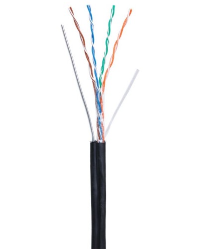U/UTP 4pair, Cat5e, Out, Sw, PE (EC-UU004-5E-PE-SW-BK). Кабель «витая пара» (LAN) для структурированных систем связи. NETLAN в Камышине
