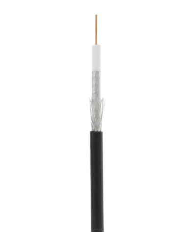 RG-6 CCS, Out, PE (EC-C2-32123B-BK-3). Кабель коаксиальный омедненный. NETLAN в Камышине