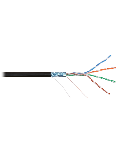 F/UTP 4pair, Cat5e, Solid, In/Out, нг(А)-HF (NMC 4200C-BK). Кабель «витая пара» (LAN) для структурированных систем связи. NIKOMAX в Камышине