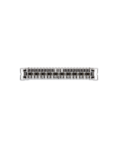NMC-PL10-CU-10 (10 шт). Плинт неразмыкаемый, (0...9), крепление под кронштейн и круглые направляющие. NIKOMAX в Камышине