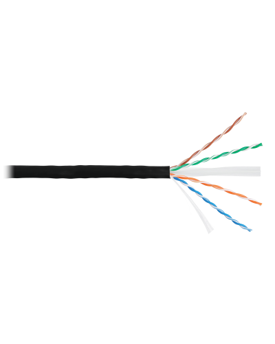 U/UTP 4pair, Cat6, Solid, Out, PVC (NMC 9140B-BK). Кабель «витая пара» (LAN) для структурированных систем связи. NIKOMAX в Камышине
