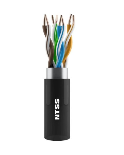 NTSS-OUT-UTP4-5Е-PE-BL кат.5E UTP 4 пары 24AWG PE внешний 305м черный. Кабель «витая пара» (LAN) для структурированных систем связи. NTSS в Камышине