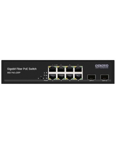 SW-80802(150W). Промышленный PoE коммутатор Gigabit Ethernet на 10 портов. OSNOVO в Камышине